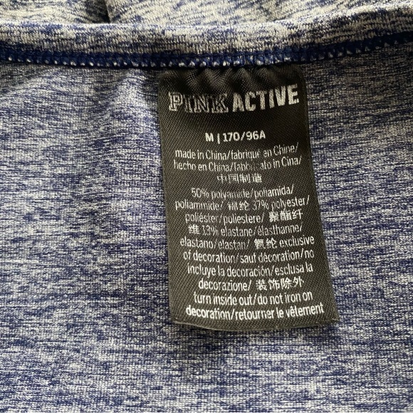 VS PINK ACTIVE CROP TOP LONG SLEEVELESS - Picture 5 of 5